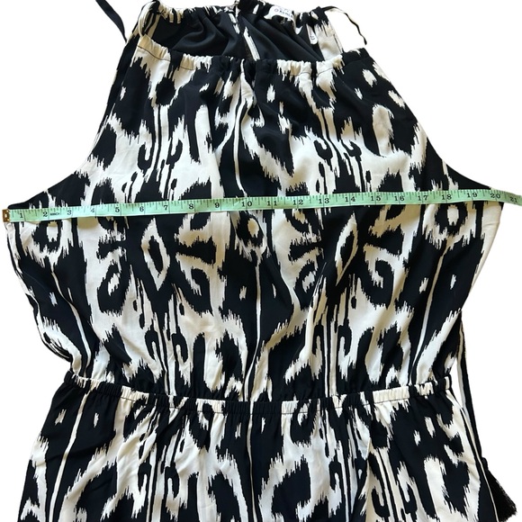 Athleta IKAT BLOOM RIPPLE MAXI DRESS black white sleeveless sundress size XL - Picture 12 of 13